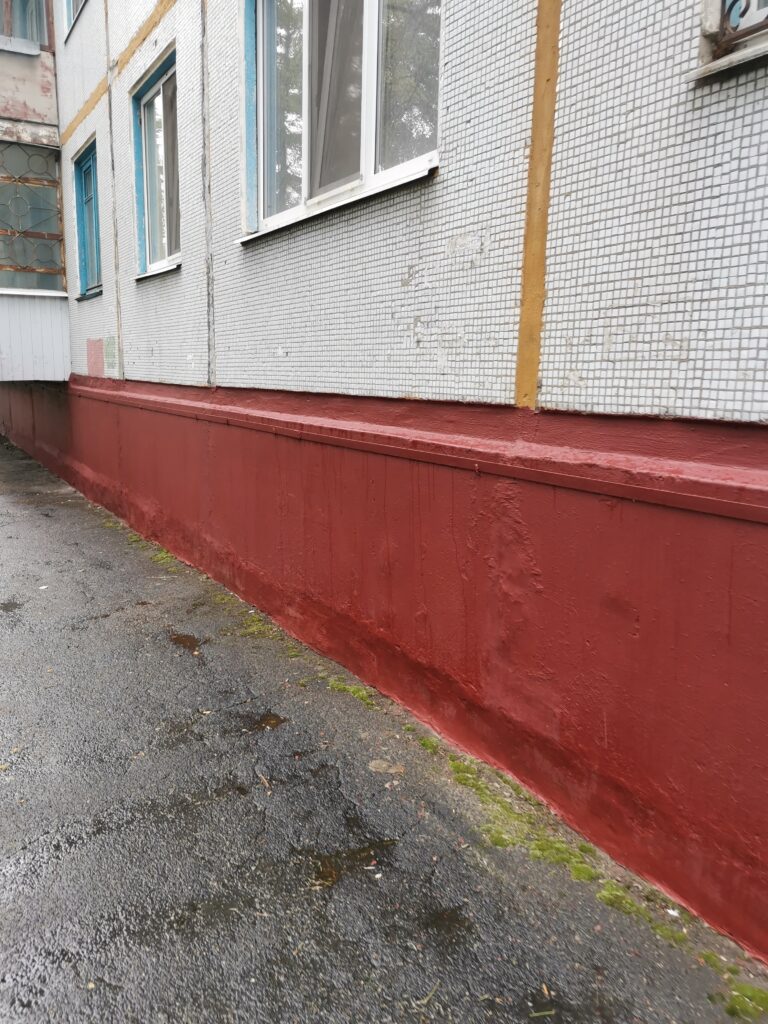 Покраска цоколя, ул. Камозина д.10, фото 1