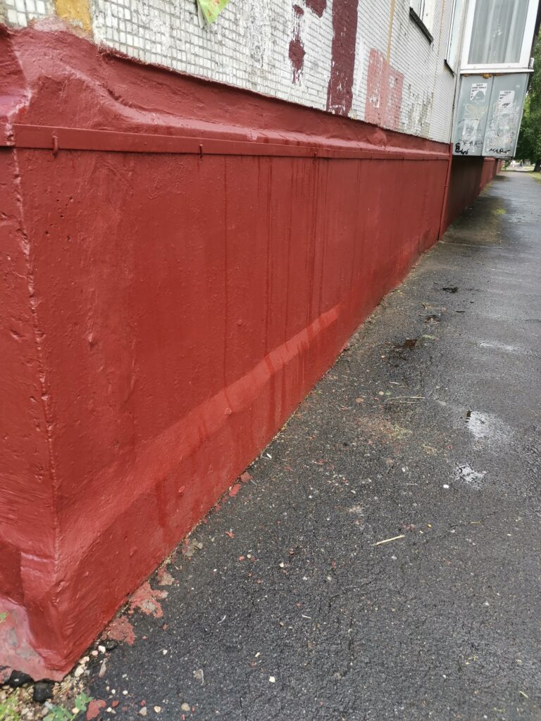 Покраска цоколя, ул. Камозина д.10, фото 2